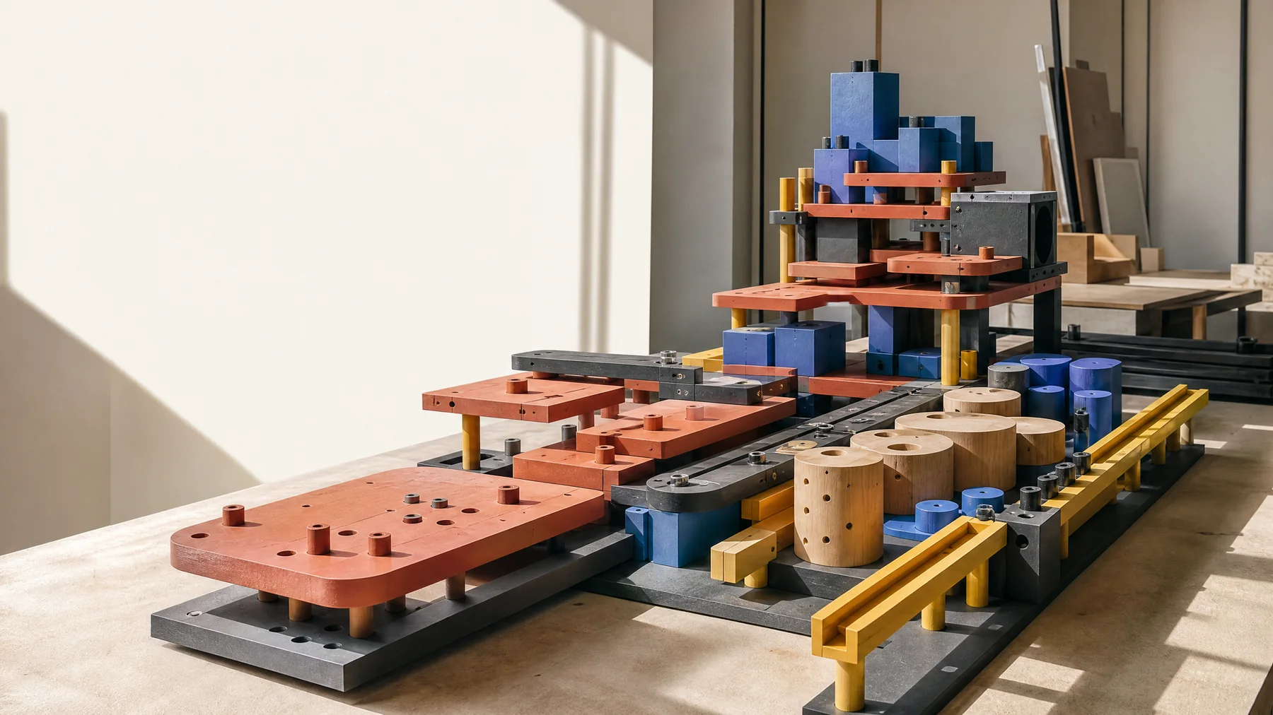 Physical modular model of a full-stack product system